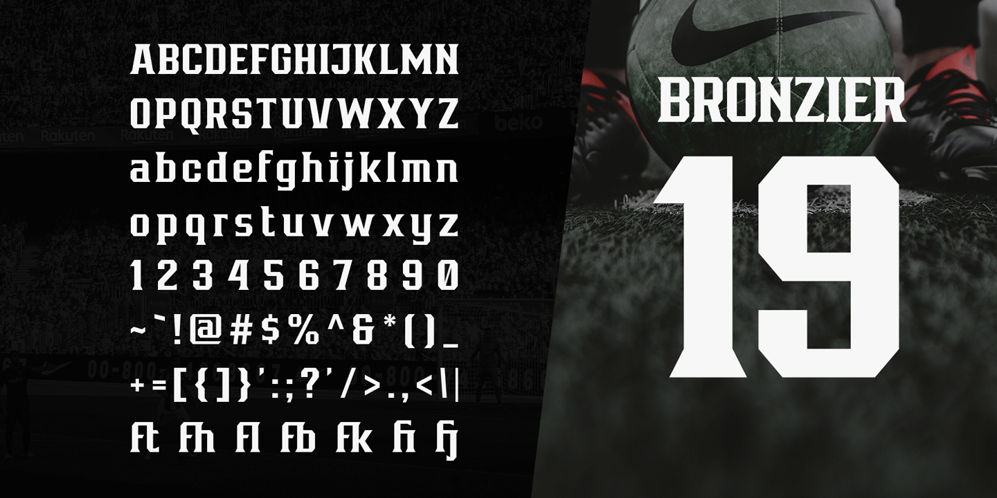 Example font Bronzier #4